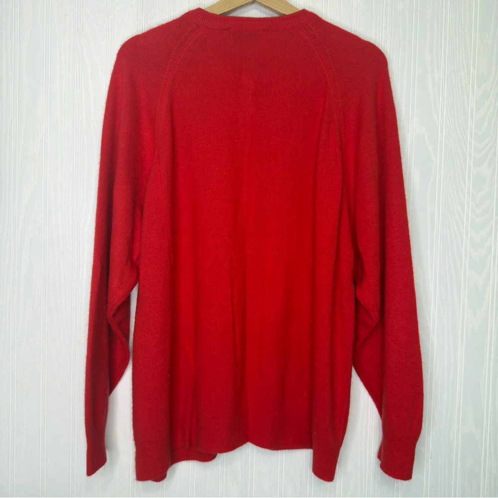 Vintage Worthington Essentials red button up cardigan sweater size 20W - Picture 5 of 8